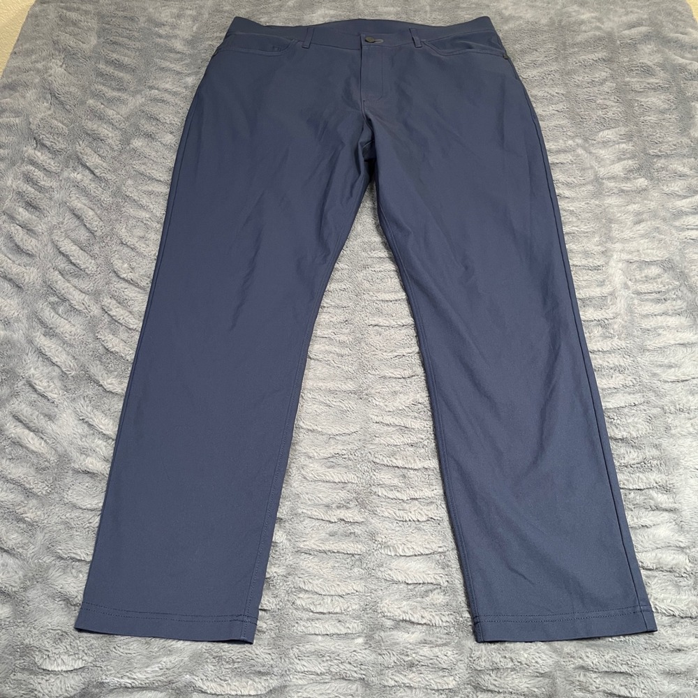Public Rec All Day Every Day 5-Pocket Pants Mens 36x32 Navy Blue Technical Chino